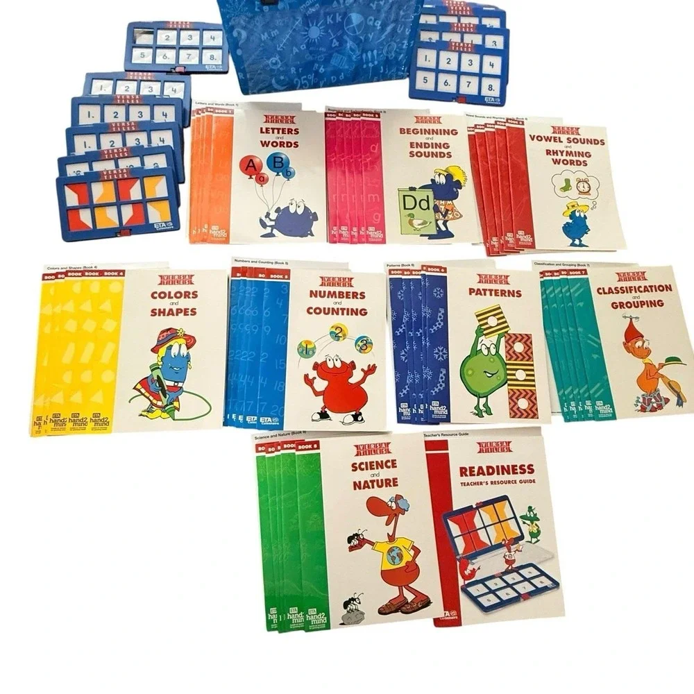 ETA Cuisenaire VersaTiles Kindergarten Math Reading Lab 40 Books 9 Cases Teacher